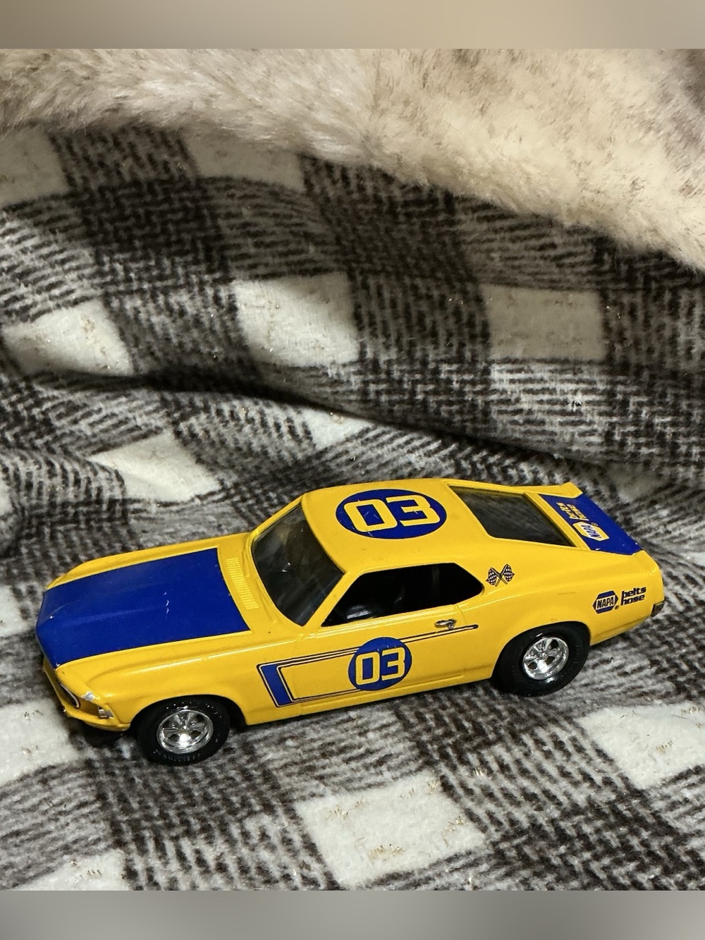 1969 VHTF FORD MUSTANG COLLECTABLE CAR NAPA AUTO PARTS BELTS HOSES DIE CAST ERTL
